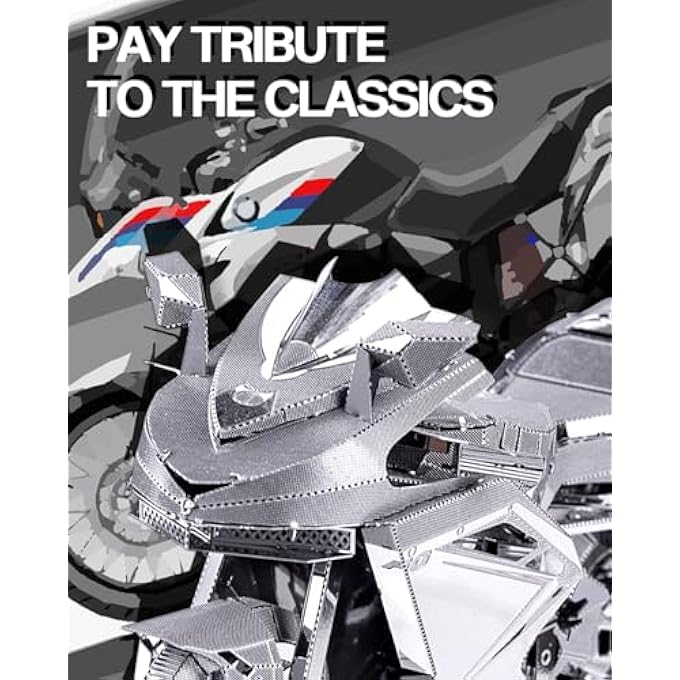 3D METAL MODEL KITS FOR ADULTS - MOTORCYCLE DIY 3D METAL JIGSAW PUZZLE,CHRISTMAS BIRTHDAY GIFTS FOR ADULTS,72PCS - Image 2